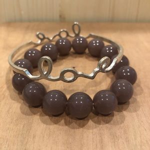 Bracelet Arm Party Set lot: Love bangle + Stretch